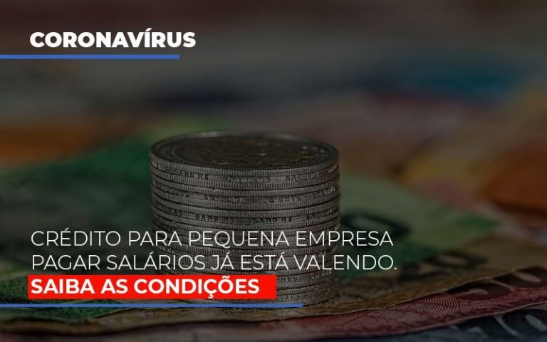 Crédito Para Pequena Empresa Pagar Salários Já Está Valendo; Veja Condições - Plima Contabilidade