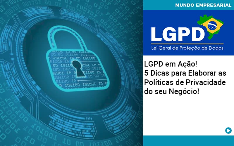 Lgpd Em Ação! 5 Dicas Para Elaborar As Políticas De Privacidade Do Seu Negócio! - Plima Contabilidade